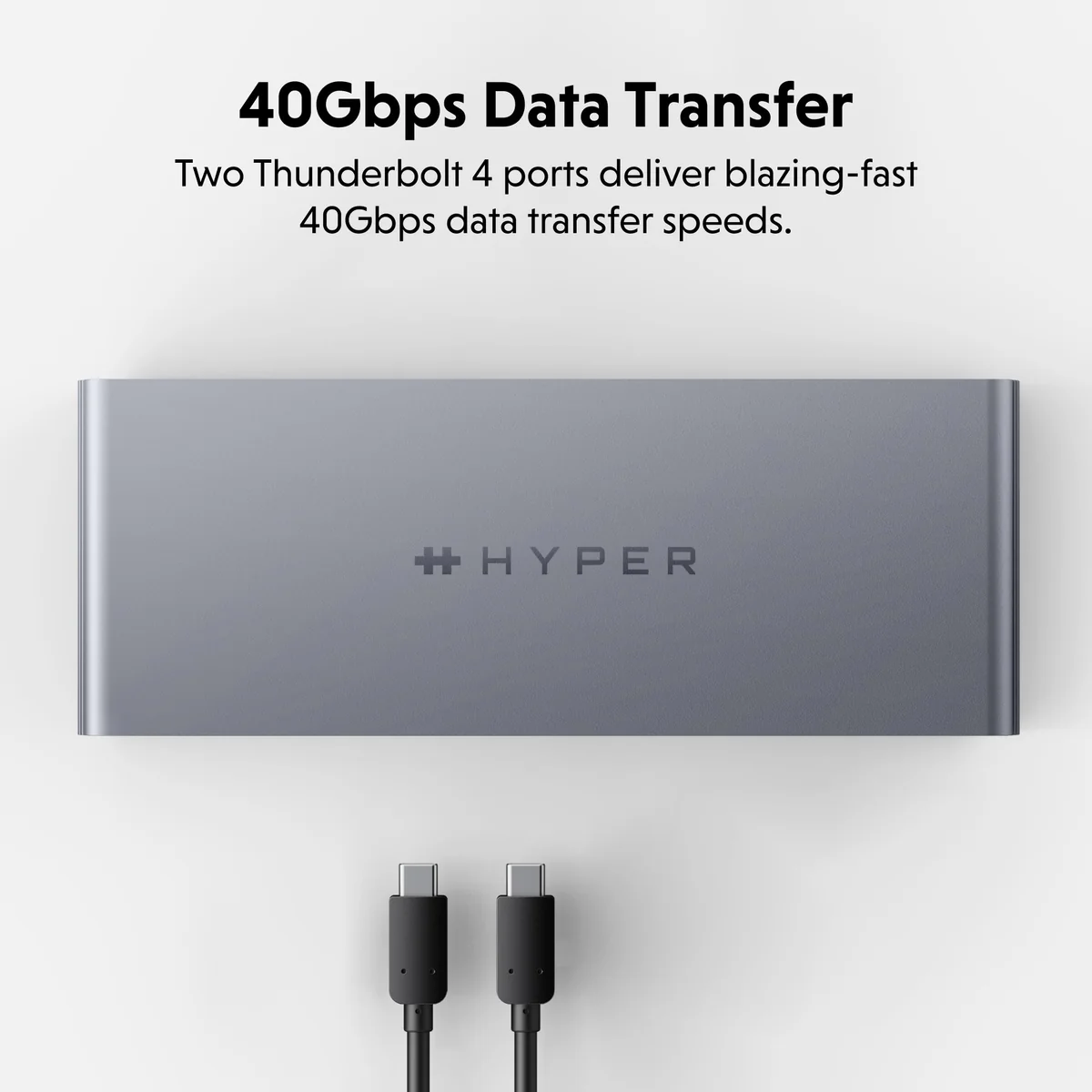 HyperDrive Thunderbolt 4 Docking Station 2 Downstream Ports (6)
